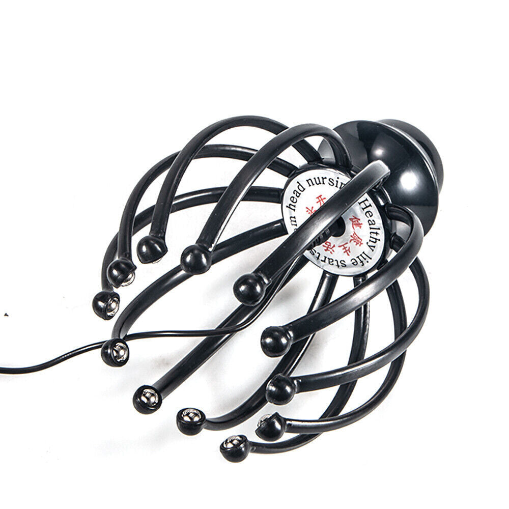 Automatic Electric Scalp Head Massager Relax Calm Stress Octopus Hands-Free New