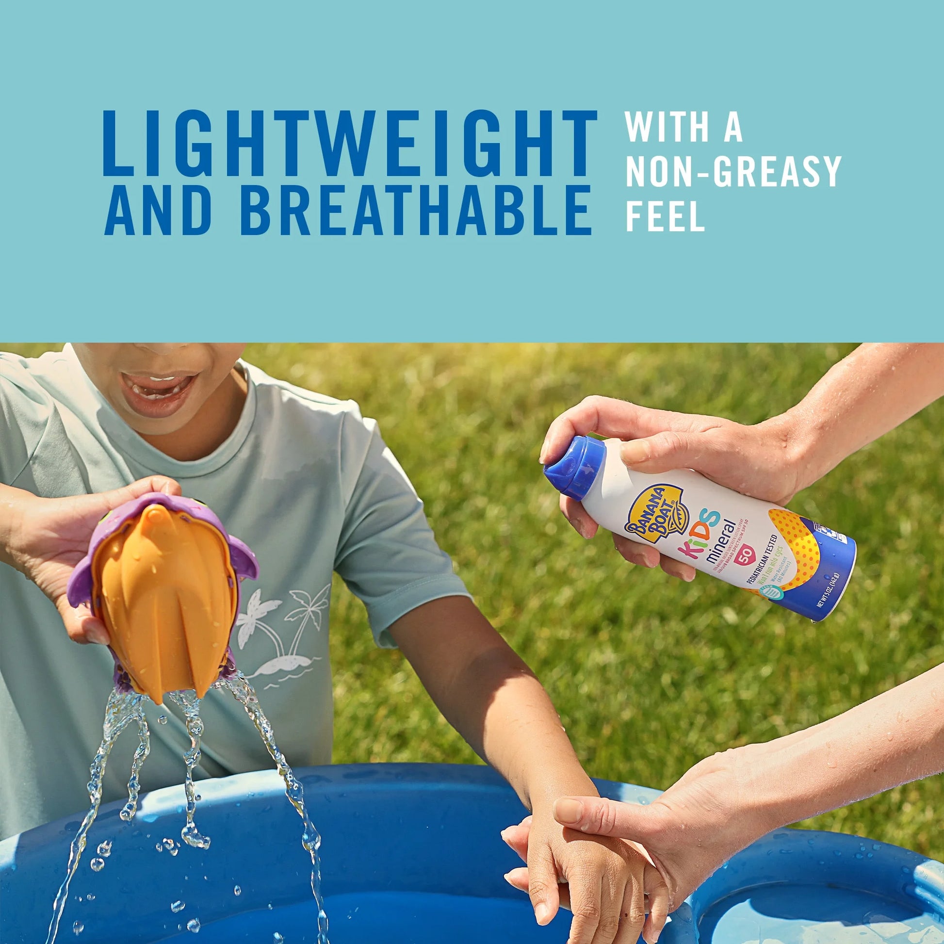 Kids Mineral Sunscreen Spray SPF 50, 100% Mineral Spray Sunscreen Kids, Sunblock, 5 Oz