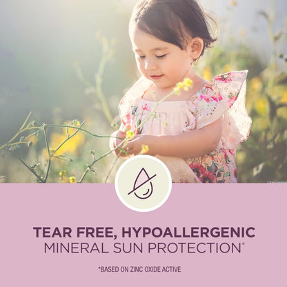 Pure and Simple Baby Sunscreen Lotion SPF 50, Zinc Oxide Mineral Sunscreen for Babies, Hypoallergenic and Tear Free, 6 Fl Oz Bottle, Pack of 18