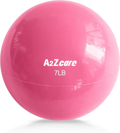 Toning Ball - Weighted Toning Exercise Ball - Soft Weighted Medicine Ball for Pilates, Yoga, Physical Therapy and Fitness