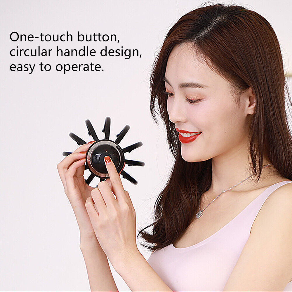 Automatic Electric Scalp Head Massager Relax Calm Stress Octopus Hands-Free New