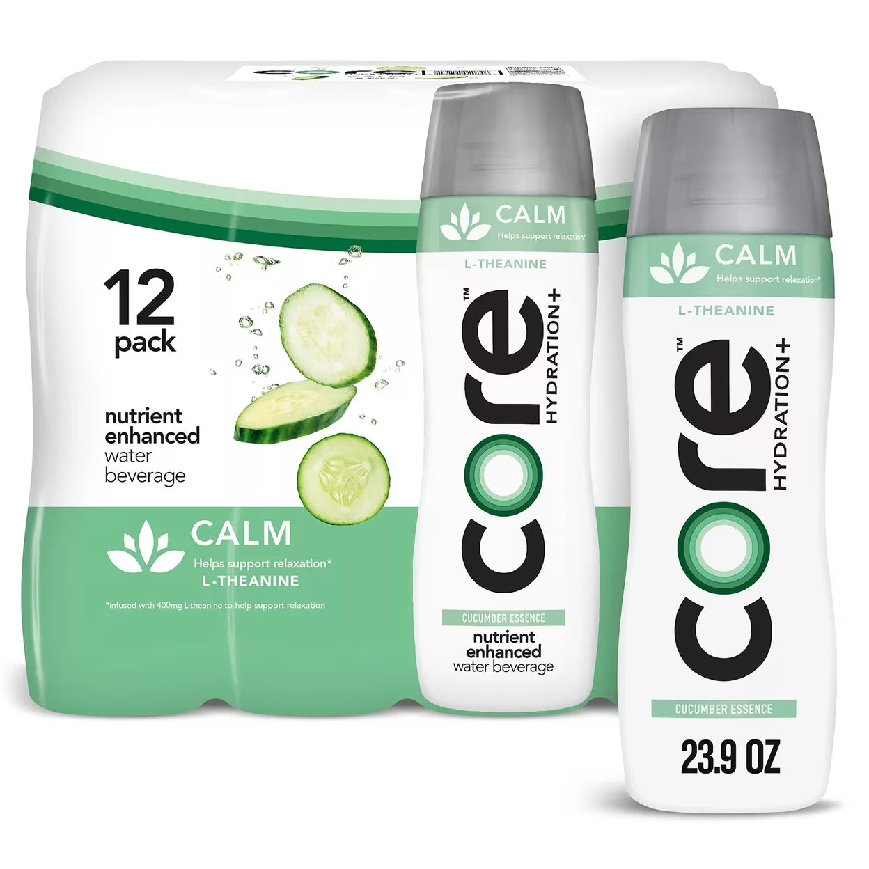 Hydration+ Calm Enhanced Water, 23.9 Fluid Ounce (Pack of 12)