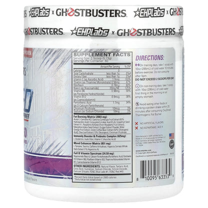 X Ghostbusters Oxyshred Pre Workout Powder Supplement - Preworkout Powder with Acetyl L Carnitine, Energy Boost Drink - Ecto Freeze, 60 Servings