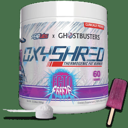 X Ghostbusters Oxyshred Pre Workout Powder Supplement - Preworkout Powder with Acetyl L Carnitine, Energy Boost Drink - Ecto Freeze, 60 Servings